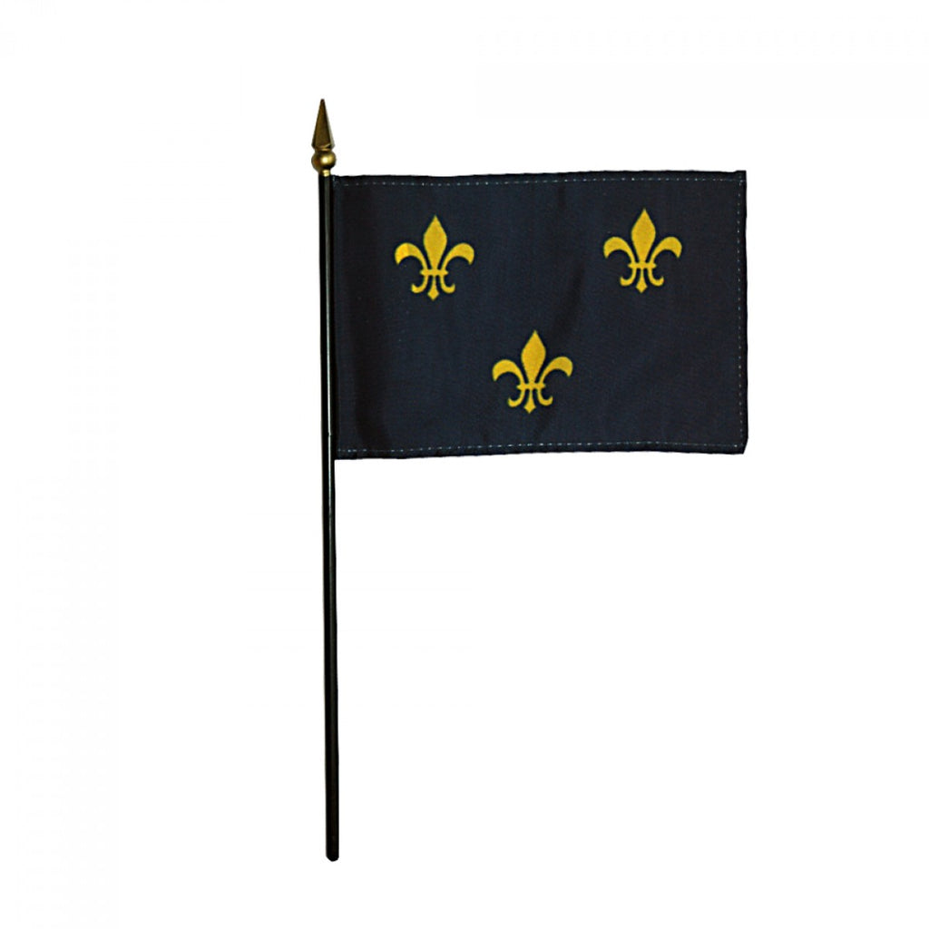 French Fleur-De-Lis Flag (3 Blue)