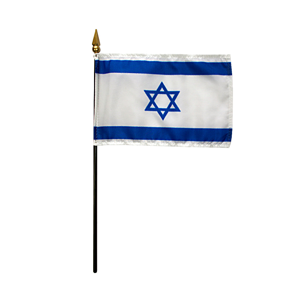 4 in. x 6 in. Israel Flag