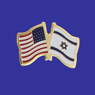 Israel-France Flags Lapel Pin